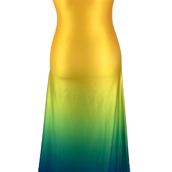 Ombre maxi dress - stretchy, cool, and fun! - Picture 5 of 6
